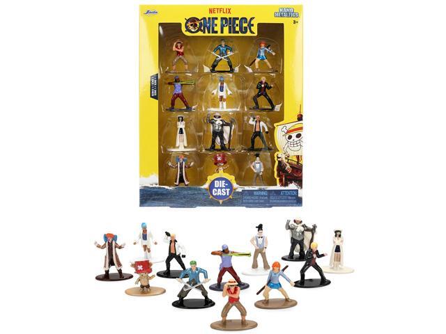 Set of 12 Diecast Figures 'One Piece' (2023-Current) TV Series 'Metalfigs' Series Diecast Models by Jada