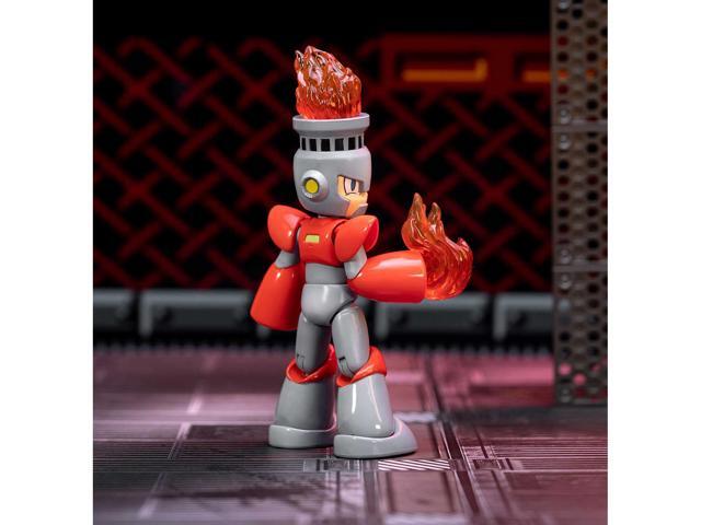 Fire Man 5.5' Moveable Figure with Accessories and Alternate Head and Hands 'Mega Man' (1987) Video Game model by Jada