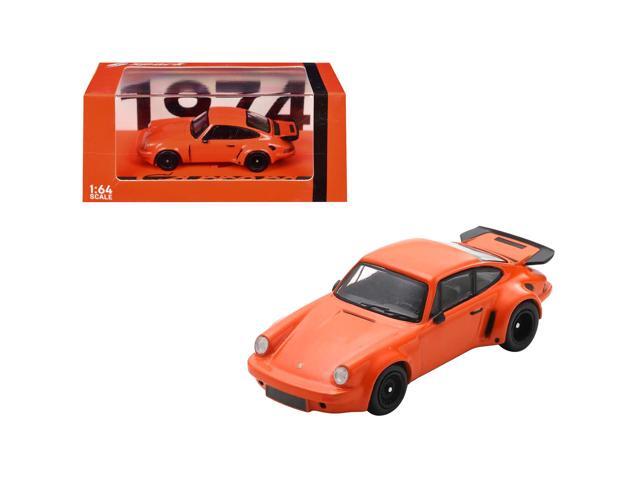 1974 Porsche 911 Carrera RSR 3.0 Orange 1/64 Model Car by Spark