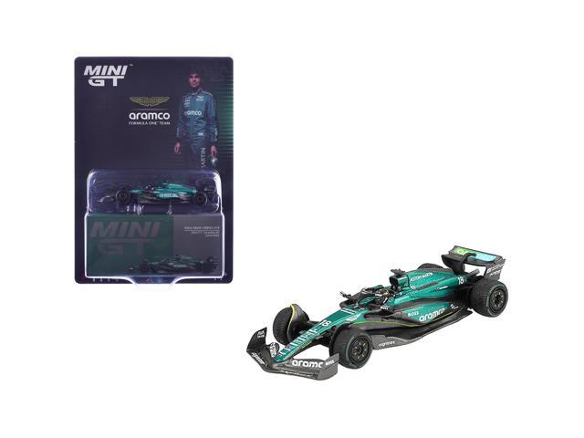 Aston Martin AMR24 #18 Lance Stroll Formula One F1 'Canadian GP' (2024) Limited Edition 1/64 Diecast Model Car by Mini GT