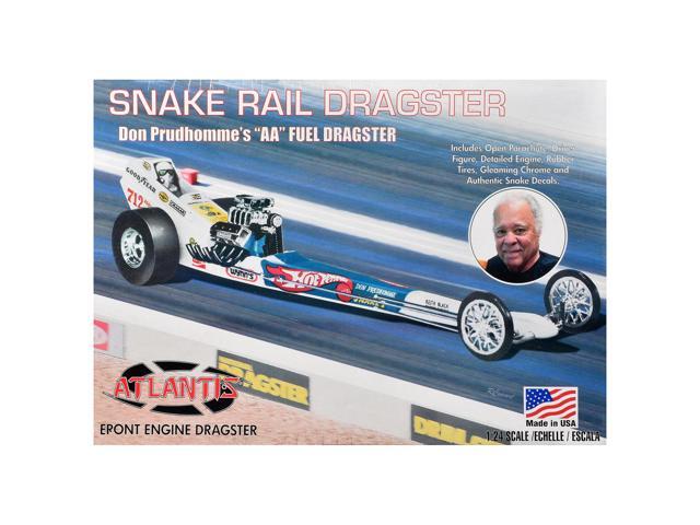 Skill 2 Model Kit Don the Snake Prudhomme's 'AA' Fuel Front Engine Rail Dragste 1/24 Scale Model by Atlantis