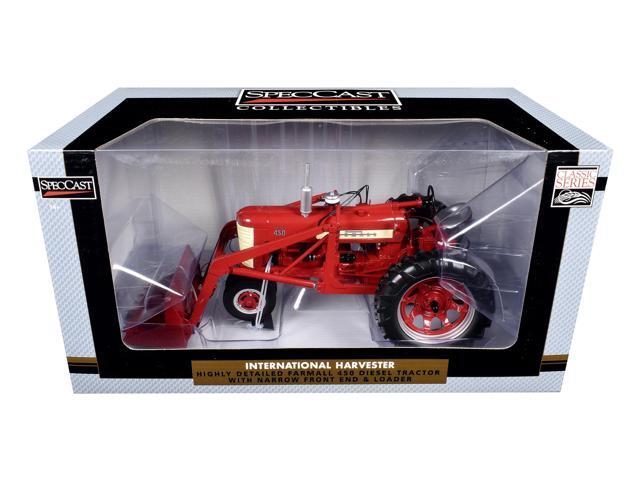 Farmall 450 Narrow Front Diesel Tractor with Loader Red 'Classic Series' 1/16 Diecast Model by SpecCast