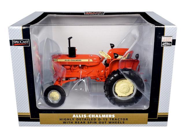 Allis-Chalmers D-15 Wide Front Tractor with Rear Spin Out Wheels Orange w/Cream 'Classic Series' 1/16 Diecast Model by SpecCast