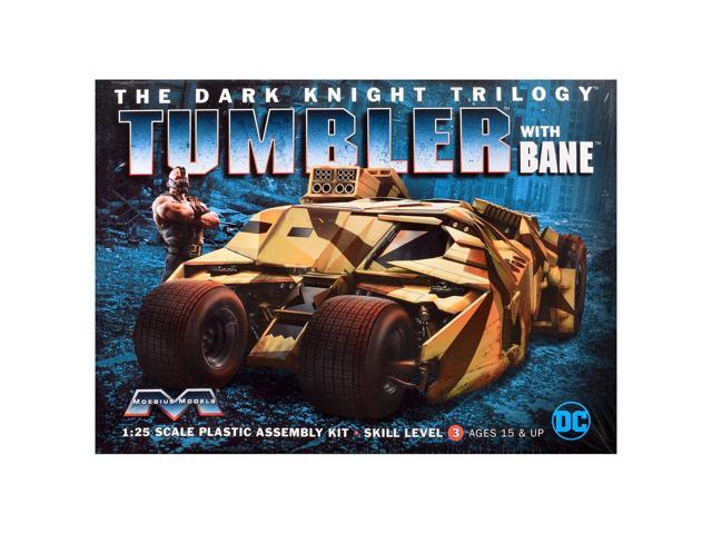 Skill 3 Model Kit Batmobile Tumbler with Bane Figure 'Batman Dark Knight Trilogy' Movie Franchise 1/25 Scale Model by Moebius