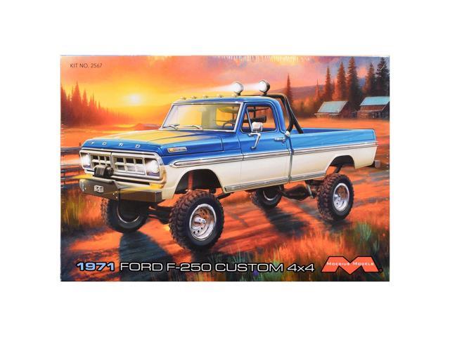 Skill 3 Model Kit 1971 Ford F-250 Custom Lifted 4x4 Pickup Truck 1/25 Scale Model by Moebius