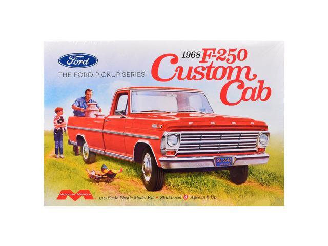 Skill 3 Model Kit 1968 Ford F-250 Custom Cab Pickup Truck 1/25 Scale Model by Moebius