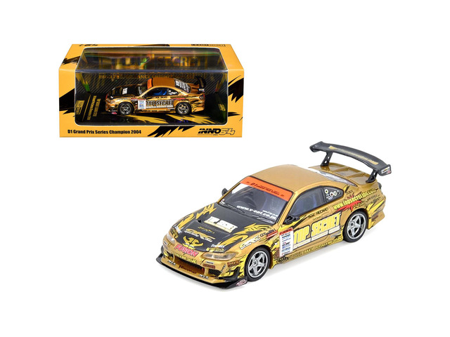 Nissan 'Top Secret' Silvia (S15) RHD Ryuji Miki - Champion 'D1 Grand Prix' (2004) 1/64 Diecast Model Car by Inno Models