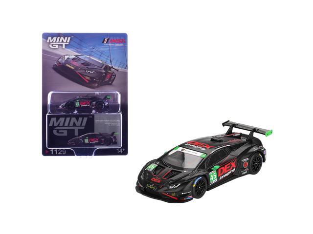Lamborghini Huracan GT3 EVO2 #45 DEX Imaging IMSA 24 Hours of Daytona (2024) Limited Ed 1/64 Diecast Model Car by Mini GT Lamborghini Huracan GT3 EVO2 #45 DEX Imaging IMSA 24 Hours of Daytona (2024) Limited Ed 1/64 Diecast Model Car by Mini GT