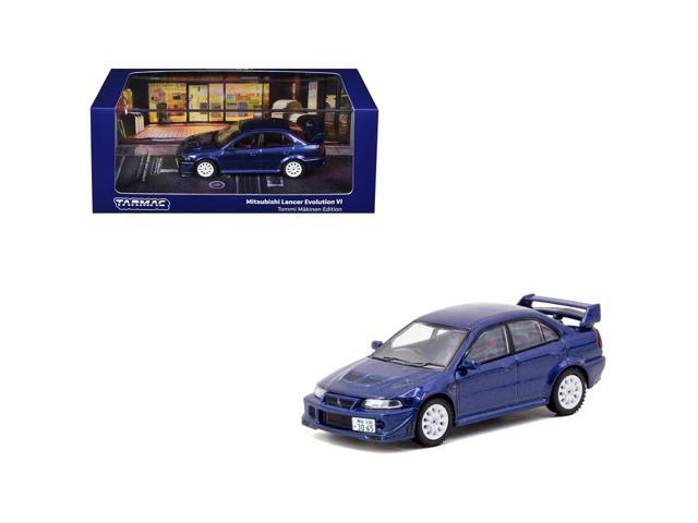 Mitsubishi Lancer Evolution VI RHD 'Tommi Makinen Edition' Blue Metallic 'Road64' Series 1/64 Diecast Model by Tarmac Works