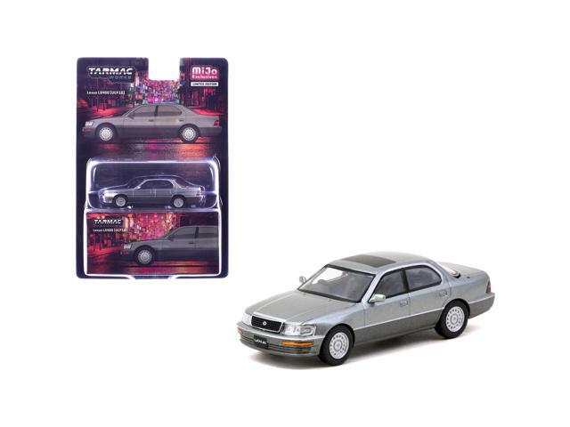 Lexus LS400 RHD (Right Hand Drive) Flint Gray Metallic 'Global64' Series 1/64 Diecast Model Car by Tarmac Works