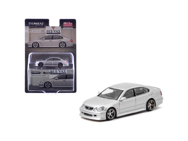 Toyota Vertex Aristo JZS161 RHD (Right Hand Drive) Silver Metallic 'Global64' Series 1/64 Diecast Model Car by Tarmac Works