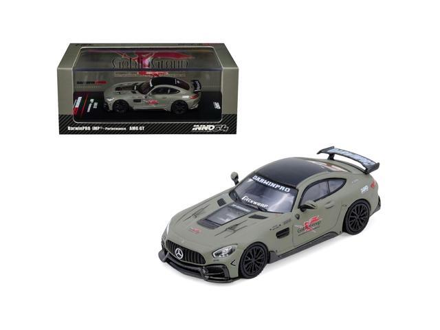 DarwinPRO iMP-Performance AMG GT 'Goblin Group' Matt Green with Black Top 1/64 Diecast Model Car by Inno Models