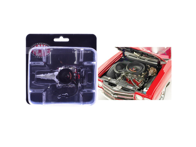 454 LS6 Engine and Transmission Replica from '1970 Chevrolet Chevelle SS' 1/18 Model by ACME