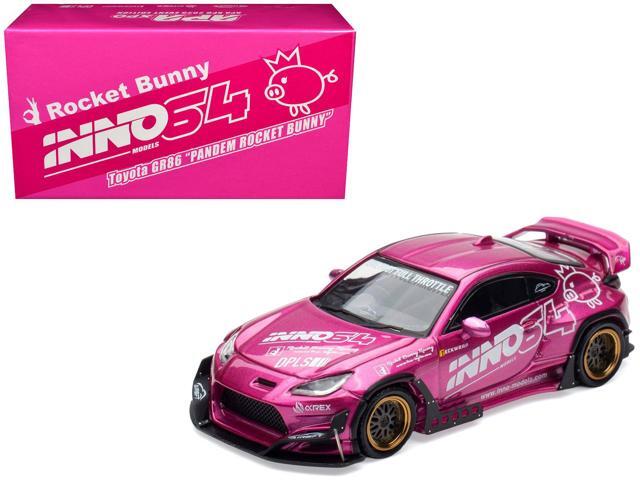 Toyota GR86 'Pandem Rocket Bunny' Pink Metallic with Graphics 'APA XPO 2025 Event' 1/64 Diecast Model Car by Inno Models