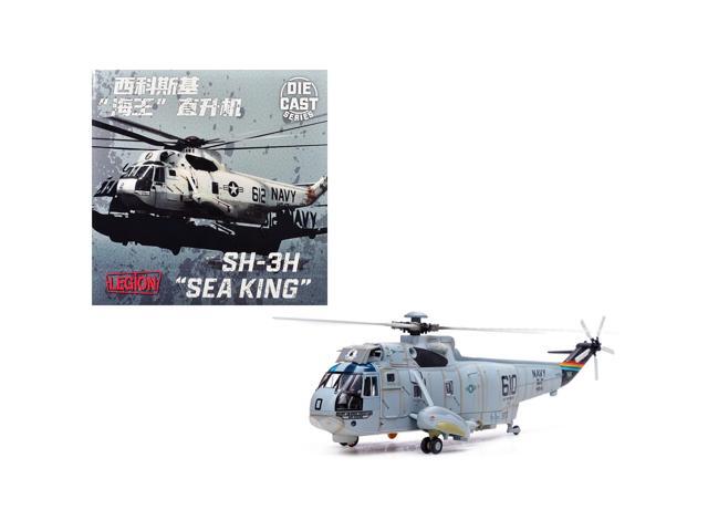 Sikorsky SH-3H Sea King Helicopter 'Eightballers, Carrier Air Wing 14' (1990s) US Navy 1/72 Diecast Model by Legion