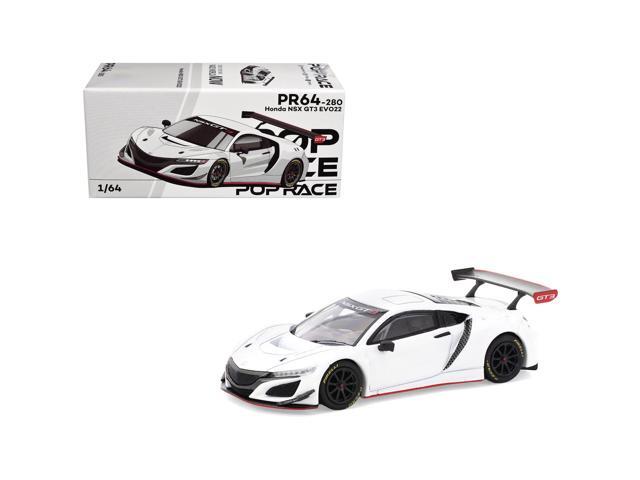 Honda NSX GT3 EVO22 White 1/64 Diecast Model Car by Pop Race