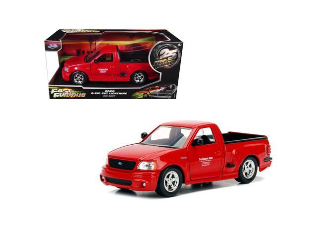 Ford F-150 SVT Lightning Pickup Truck Red '25 Years of Fast & Furious' Series 1/24 Diecast Model Car by Jada