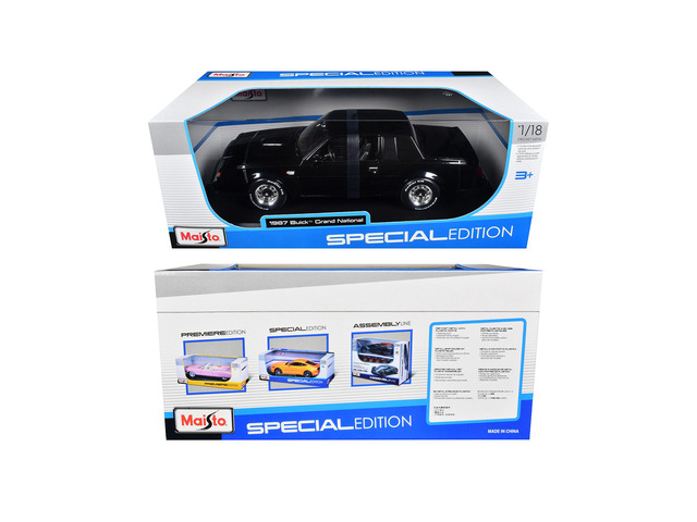 1987 Buick Grand National Black 'Special Edition' Series 1/18 Diecast Model Car by Maisto