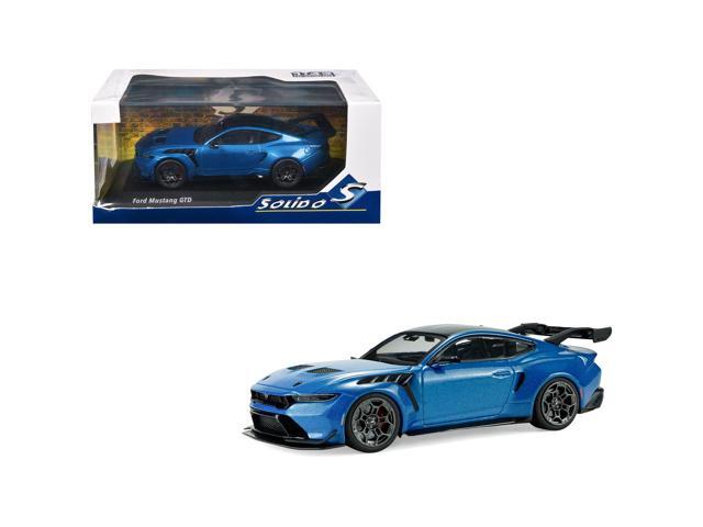 2025 Ford Mustang GTD Indulgent Blue Metallic with Black Top 1/43 Diecast Model Car by Solido