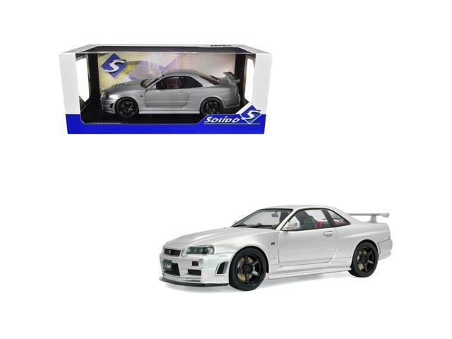 1999 Nissan Skyline GT-R (R34) Z-Tune RHD (Right Hand Drive) Silver Metallic 1/18 Diecast Model Car by Solido