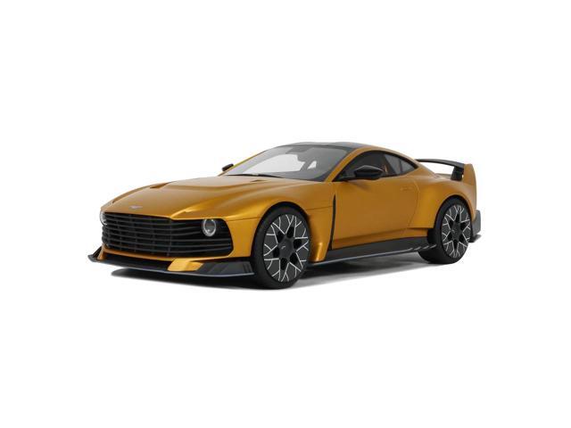 2024 Aston Martin Valiant Auric Gold Metallic with Black Top 1/18 Model Car by GT Spirit