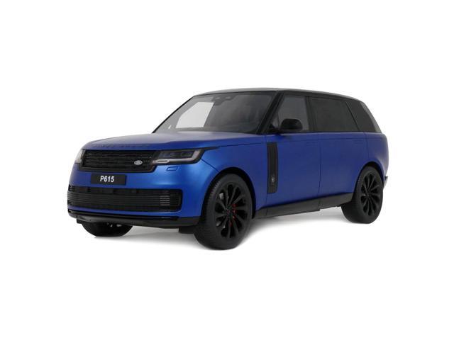 2024 Range Rover P615 SV Blue Metallic with Black Top 1/18 Model Car by GT Spirit