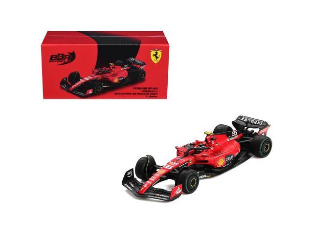 Ferrari SF-23 #55 Carlos Sainz Formula One F1 'Monaco GP' (2023) 1/64 Diecast Model Car by BBR Models