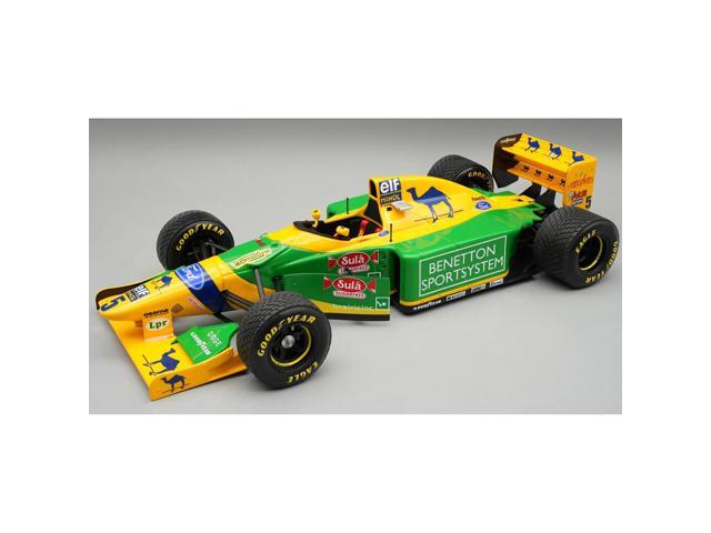 Benetton B193B #5 Michael Schumacher 2nd Place F1 'British GP' (1993) 'Mythos Series' with Case 1/18 Model Car by Tecnomodel