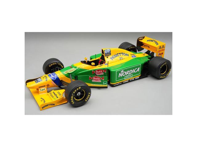 Benetton B193B Michele Alboreto Test Car F1 'Barcelona Test' (1993) 'Mythos Series' with Case 1/18 Model Car by Tecnomodel