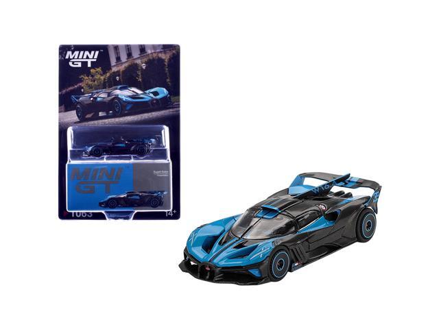 Bugatti Bolide Presentation Blue and Carbon Fiber Limited Edition 1/64 Diecast Model Car by Mini GT