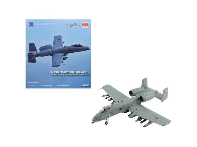 Fairchild Republic A-10C Thunderbolt II Attack Aircraft 'Maryland ANG' (2025) US Air Force 1/72 Diecast Model by Hobby Master