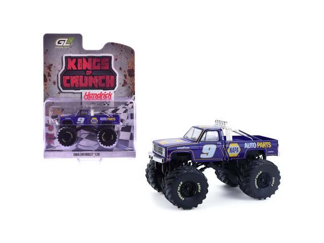 1984 Chevrolet C20 Monster Truck #9 'NAPA' Blue with Graphics 1/64 Diecast Model Car by Greenlight