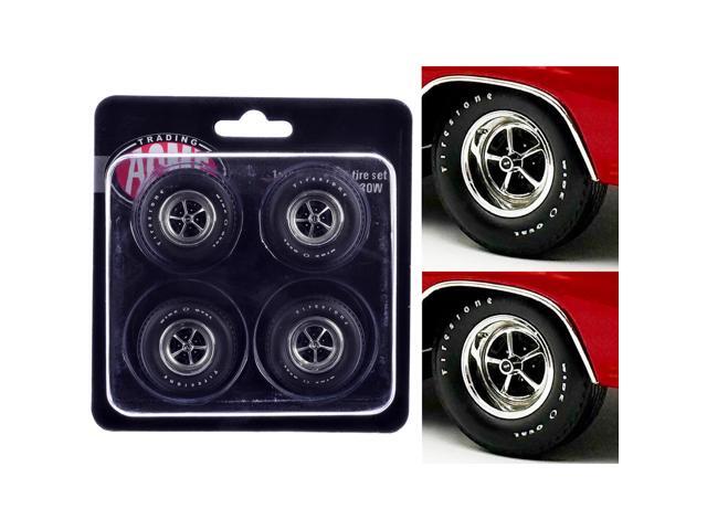 'Super Sport' Wheel and Tire Set of 4 pieces from '1970 Chevrolet Chevelle SS' for 1/18 Scale Models by ACME