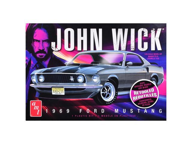 Round 2 AMT John Wick 1969 Ford Mustang Mach I 1/25 Scale Model Kit - AMT1454M/12