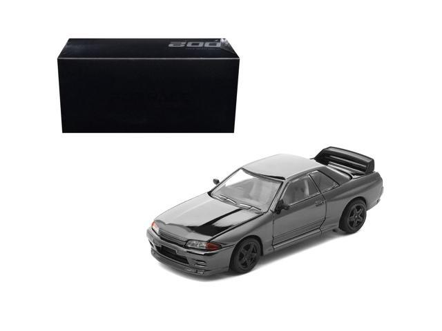 GTR R32 RHD (Right Hand Drive) Dark Chrome 'The Dark Chrome Series' 1/64 Die Cast Model Car by Pop Race