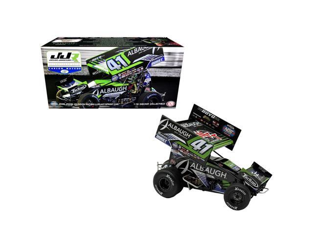 Winged Sprint Car #41 Carson Macedo 'Albaugh' Jason Johnson Racing (2026) 1/18 Diecast Model Car by ACME
