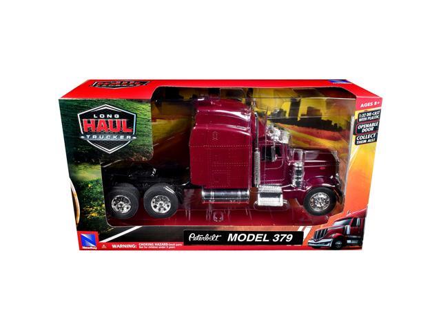 Peterbilt 379 Truck Tractor Burgundy Metallic 'Long Haul Trucker' Series 1/32 Diecast Model by New Ray