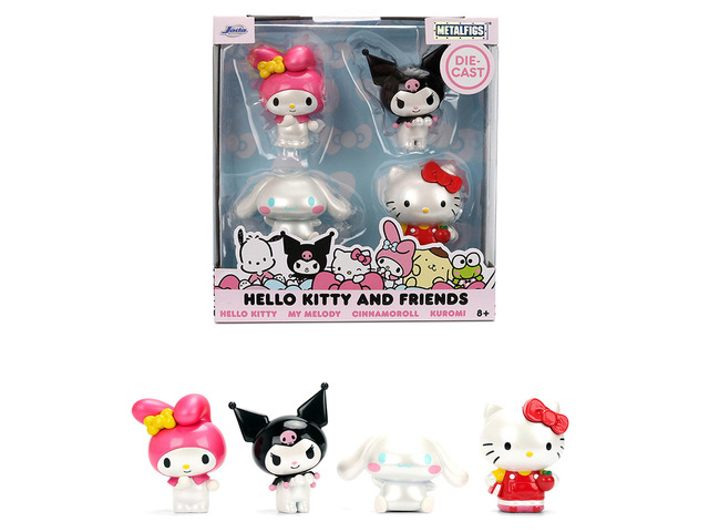 Set of 4 Diecast Figures 'Hello Kitty and Friends' Franchise 'Metalfigs' Series Diecast models by Jada