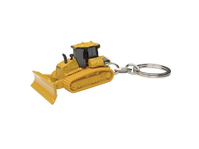 Komatsu D71PXi Bulldozer Yellow Metal Keychain Diecast Model by Universal Hobbies