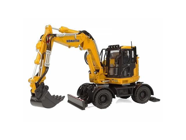 Komatsu PW138MR-11 Wheeled Excavator Yellow 1/50 Diecast Model by Universal Hobbies
