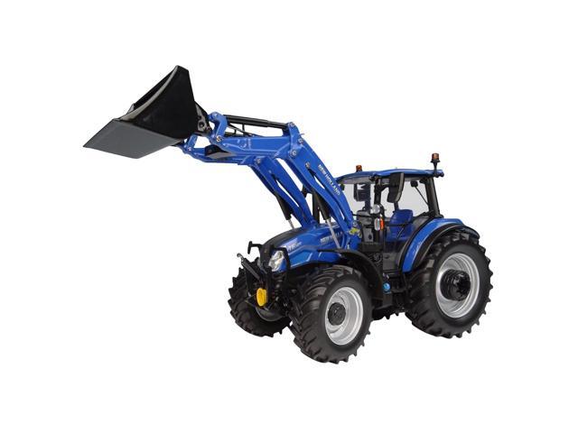New Holland T5.120 Tractor with Front Loader Dynamic Blue 1/32 Diecast Model by Universal Hobbies