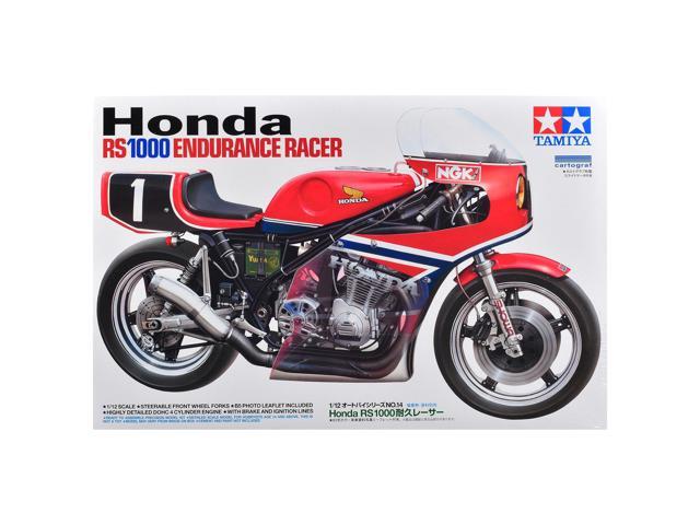 Model Kit Honda RS1000 Endurance Racer Motorcycle 1/12 Scale Model by Tamiya