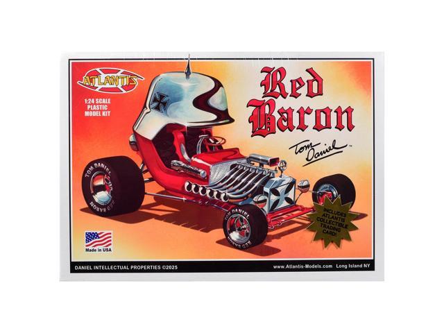 Skill 2 Model Kit Tom Daniel's Red Baron Show Rod 1/24 Scale Model by Atlantis