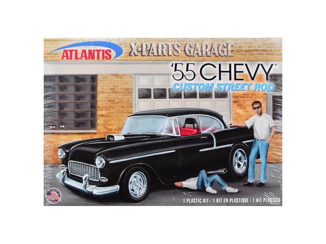 Skill 3 Model Kit 1955 Chevrolet Custom Street Rod 'X-Parts Garage' 1/25 Scale Model by Atlantis