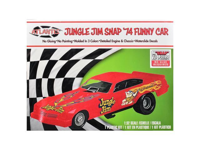 Model Kit 1974 Funny Car 'Jungle Jim' (Snap-to-Build) 1/32 Scale Model by Atlantis