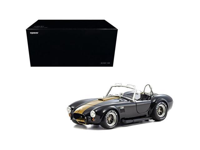 Shelby Cobra 427 S/C Black with Gold Stripes 1/18 Diecast Model Car by Kyosho
