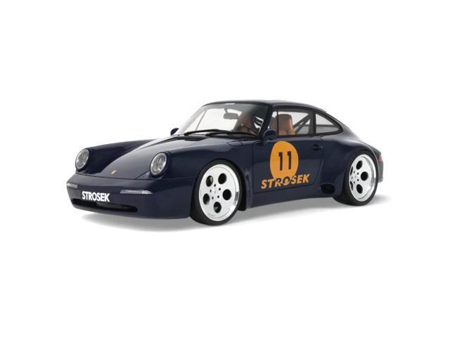 2024 Porsche 911 Strosek Mega 30 #11 Blue 1/18 Model Car by GT Spirit