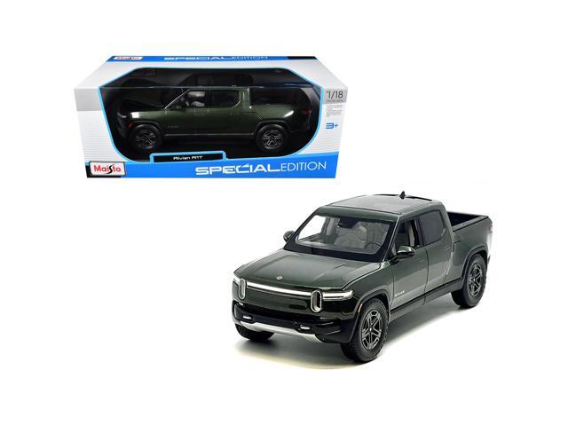Rivian R1T Pickup Truck Dark Green Metallic with Sunroof 'Special Edition' Series 1/18 Diecast Model Car by Maisto