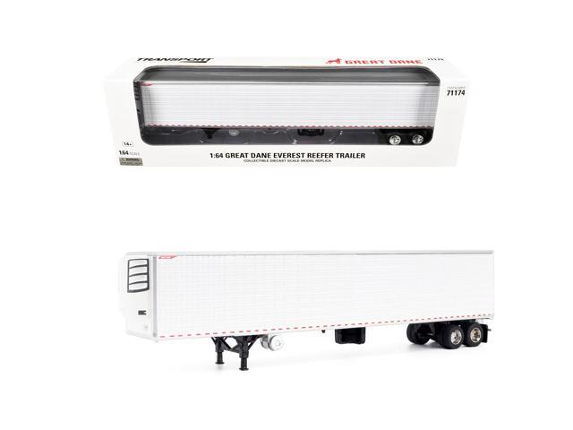 Great Dane Everest 53ft Refridgerated Trailer White 'Transport Series' 1/64 Diecast Model by Diecast Masters