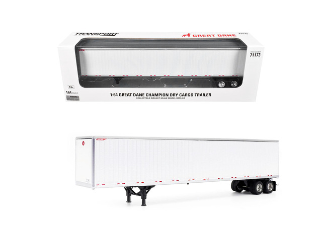 Great Dane Champion 53ft Dry Cargo Trailer White 'Transport Series' 1/64 Diecast Model by Diecast Masters